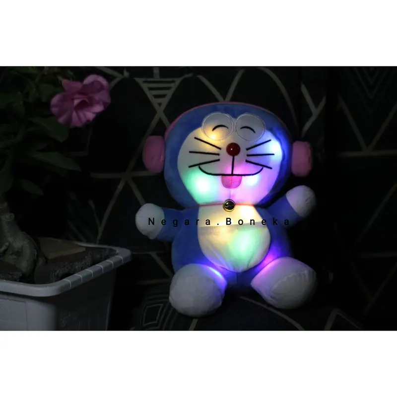 Boneka Doraemon LED Headsheat Pink Lucu dan Imut Kualitas Tinggi 2
