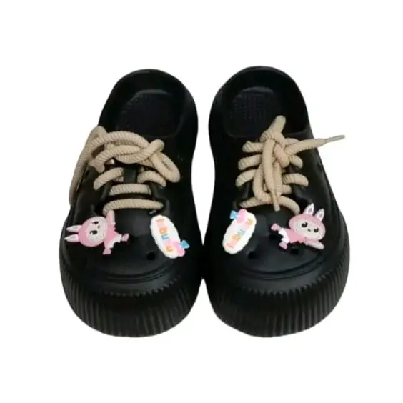 Sandal Sepatu Wanita Jelly Model Terbaru  Motip Labubu Nyaman Dan Ringan. . Karet 0