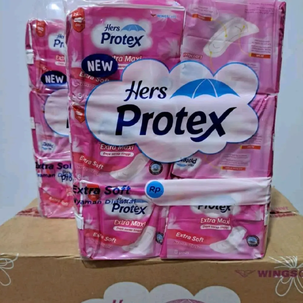 [6pack] protex 23cm isi 8pads maxi non wings pembalut tanpa sayap