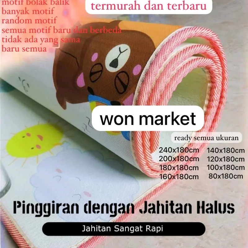 Karpet bolak balik foam PE | karpet tebal | karpet jumbo | karpet bolak balik motif | karpet motif anak | karpet motif dewasa