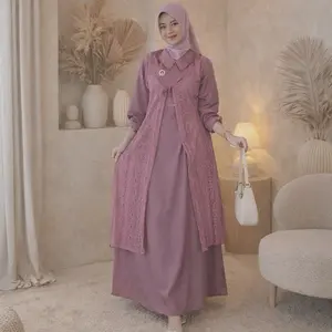 GAMIS kombinasi brokat malika premium