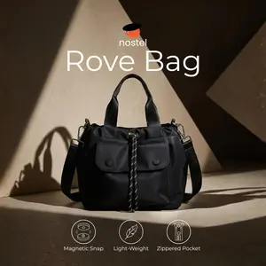 Nostel - ROVE Small Drawstring Handbag Bucket Bag Lightweight Oxford Cloth Shoulder Bag Messenger Bag Small Tote Bag