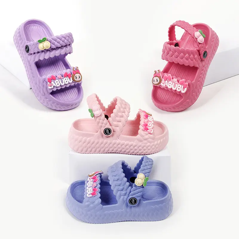 Sandal Anak Perempuan Karet Lembut Anti Slip Tahan Air Cocok untuk Sekolah 1