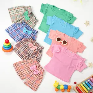 Set Anak Perempuan LUVACE Setelan Kaos Anak 0-4 Tahun BENNABABY