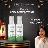Gambar [KHUSUS OWNER] 2PCS Byzoe Gentle Cleanser Facial Wash with AHA BHA PHA for Sensitive, Acne Prone Normal Skin Membersihkan  Mencerahkan Wajah dengan Propolis Mugwort dari Byzoe Kab. Jember 2 Tokopedia