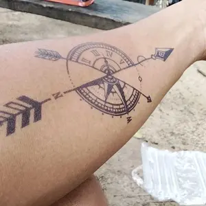 DOOSIN-Y55 Stiker Tato Temporary Semi Permanen Tahan lama Tattoo menempel dekorasi seni untuk pria dan wanita