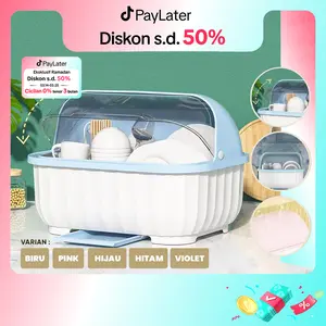 Angola Shop Rak Piring Plastik C29 Tempat Alat Makan Rak Pengering Mangkok/Sendok Rak Dapur penyimpanan