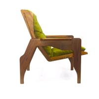 Gambar Lounge Chair / Kursi Malas - DJALOU - Candy Brown - Gloss Finish - Hijau dari kaisugih Kab. Bandung 1 Tokopedia