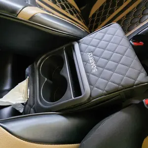 【24h shipping】Universal Sandaran Tangan Multifungsi Mobil dengan Kapasitas Besar / Tas Penyimpanan Jok / Kulit Tahan Air / Tempat Botol 4-in-1 / Kotak Penyimpanan Konsol / Sarung Tisu Berkualitas Car