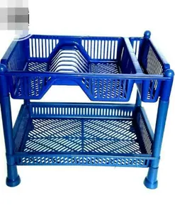 RAK PIRING PLASTIK SUSUN 2 BAHAN PLASTIK LEBAR 40 CM TINGGI 30 CM PVariasi Warna Biru Hijau Merah