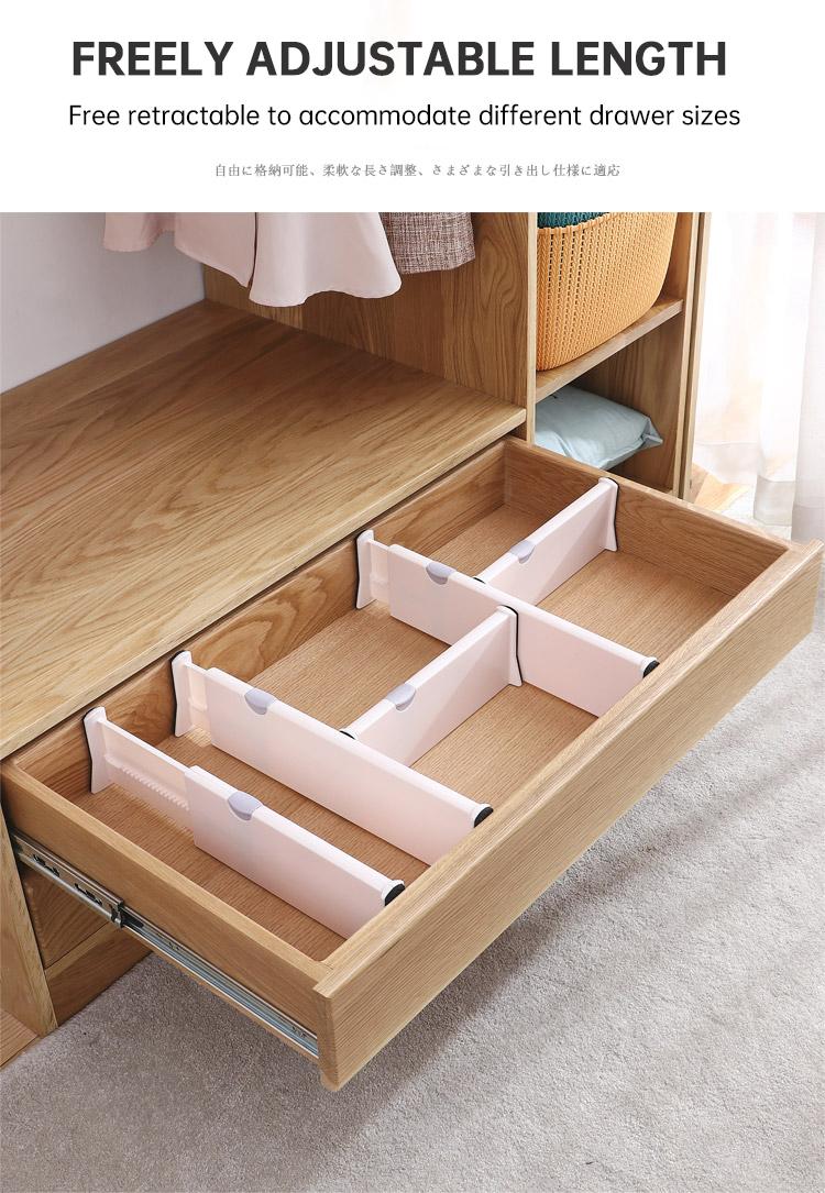 Product Introduction of 🇸🇬【SG stock】Extendable Drawer Partition - Adjustable Clothes Stationery Divider - Wardrobe Cabinet Storage Organizer 24