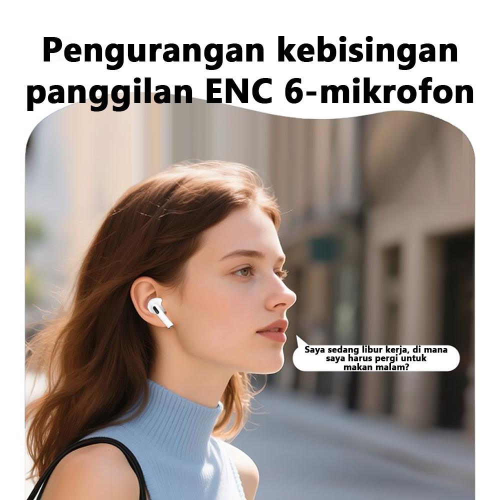 AI Greatwall Original TWS Headset Bluetooth Nirkabel Bluetooth 5.3 Earphone Earbud Olahraga Headset Musik Sentuh Cerdas Untuk Semua Ponsel Pintar