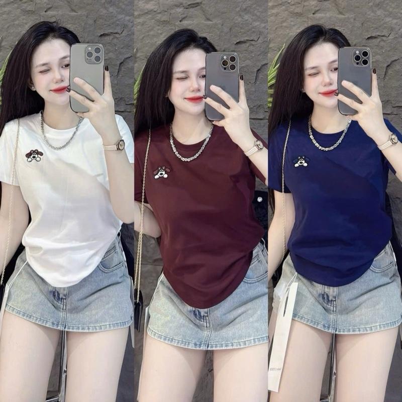  Áo Thun Nữ thêu Phom ÔM 38kg - 55kg   G36   