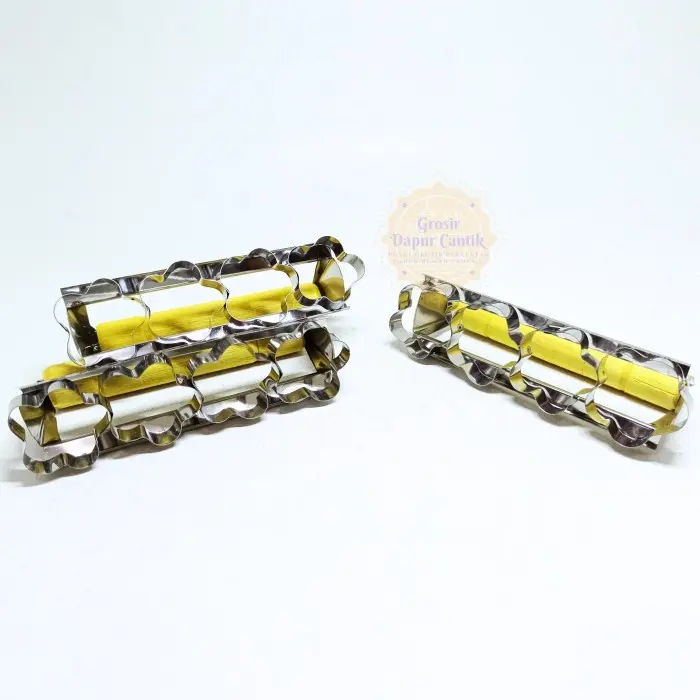 TOP Cetakan Kastengel / Cetakan Kue Kering Motif Bunga Gagang Kayu Murah