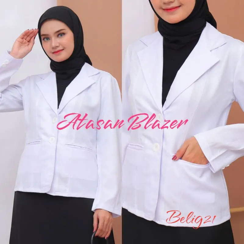 Blazer Hitam Kerja Kantor Formal Wanita Jas Wanita Hitam 5