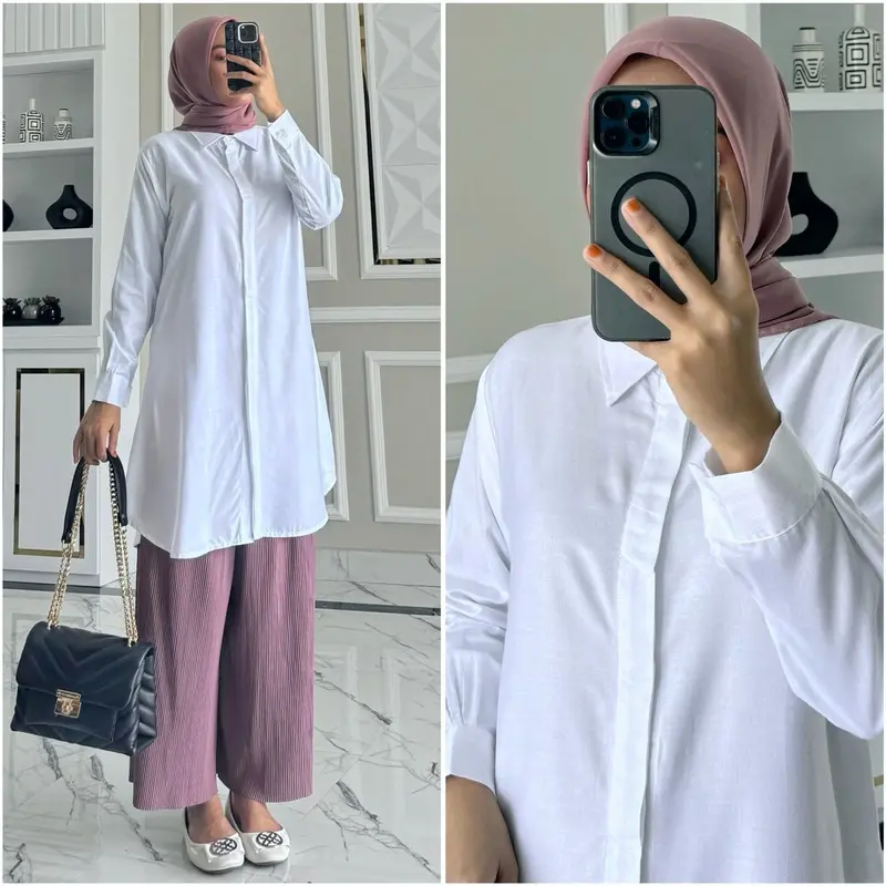 Zalfaoutfit ALINA tunik kerja rayon polos 3