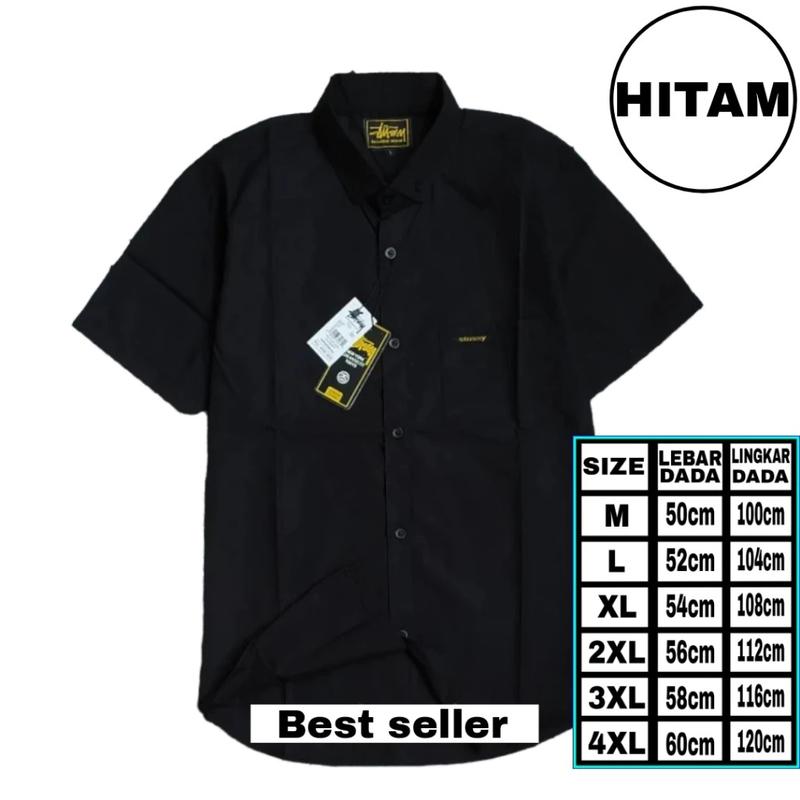 Product Introduction of kemeja pria lengan pendek 100ribu 5pcs kemeja polos lengan pendek dewasa slimfit Katun Casual unisex 0
