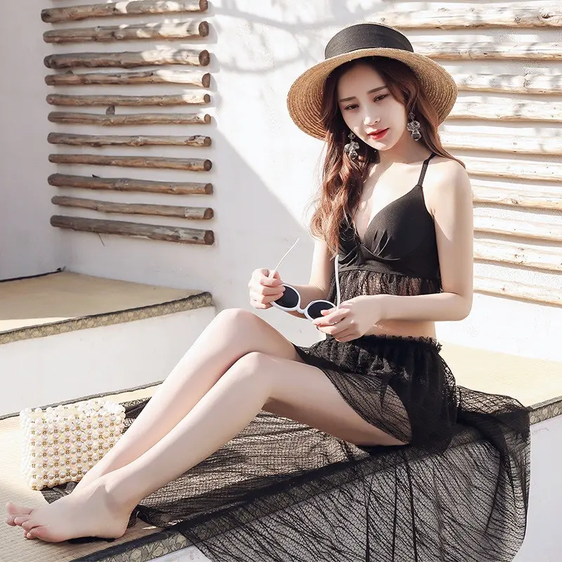 ALL IN ONE-035 Swimsuit Set Bikini Baju Renang free outer Wanita Fashion Korea Import High Quality 5