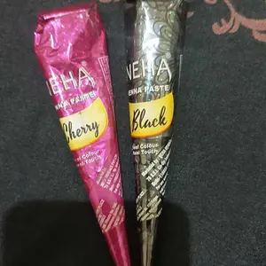 NEHA Body Paint Cone White , Maroon , Black Hena Fas Colour Henna Perbiji/1 biji