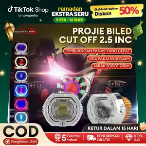 【Beli 1 gratis 1】Projie Biled mini 2.5Jauh Dekat 30watt Waterproof plus devil/ Projie Biled 2.5  Devil LED Car