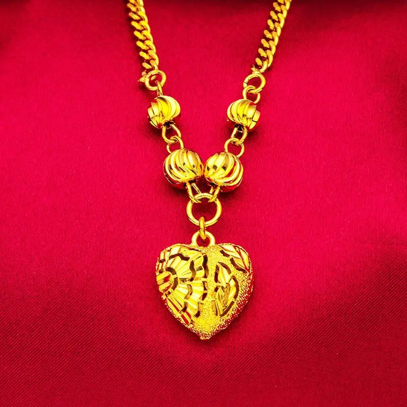 JE Gold 50CM Vietnam ladies Necklace Love Design N11 Jewelry