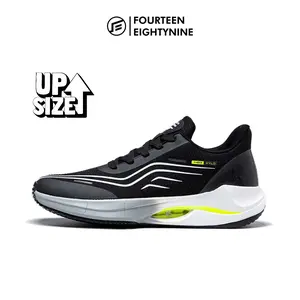 1489 - XYLO Neon Black Sepatu Sneakers Running Sportstyle Pria Wanita - FE21