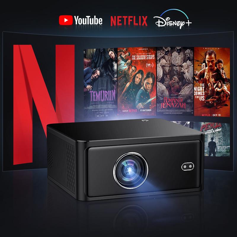 QIAOLET C700 Android Projector 18000 Lumens Auto Focus Proyektor - Shop ...