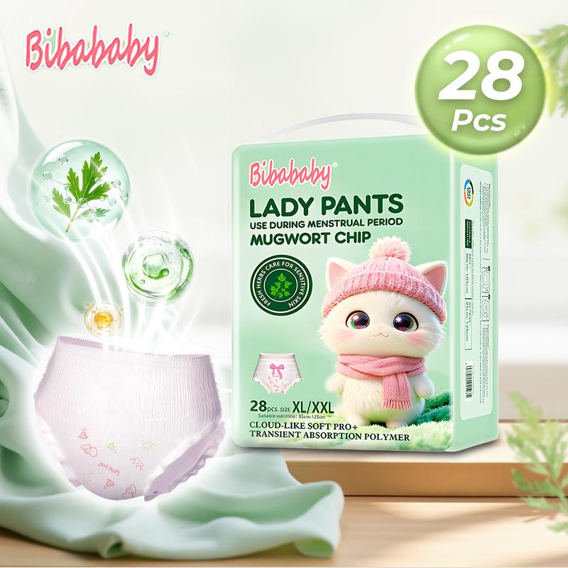 Quần lót vệ sinh Bibababy , tinh chất ngải cứu tự nhiên, kháng khuẩn, khử mùi,…
