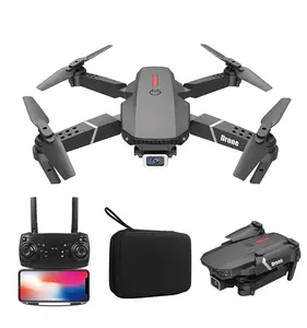 Bonkyo Drone Pro Shoot Murah Original indoor outdoor E88 Pro Mini RC 4K HD Camera -D2 Kamera Wifi Accessories Foto Remote Black