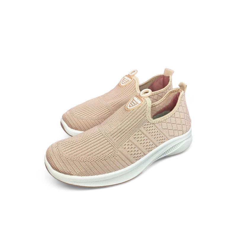 SAILATU sepatu rajut model wedges slip on model terbaru S860 Flat Cewek Shoes Wanita Hitam Kerja 7