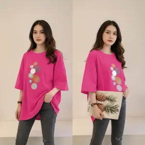 COD Kaos Unisex Oversize Wanita-Kaos Distro Kaos Streetwear Oversize / Baju Kaos Distro Motif Oblong Santai Soft Naman Atasan Nyaman Printing Cewek Digital Sablon