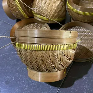 Wakul Tempat Nasi Bambu Diameter 18,20,23 Cm Praktis untuk Kebutuhan Rumah Tangga