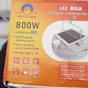 (Baterai Real asli 7200MAH)lampu led emergency ufo 400w /solar panel led/ lampu emergency gantung lampu  taman  outdoor lampu  tenaga  surya khusus mati listrik lampu  terang  banget Besi/camping lamp