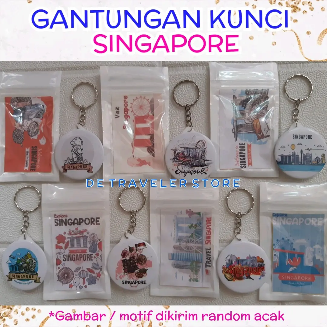 Gantungan Kunci Singapore Souvenir Oleh - Oleh Negara Singapura