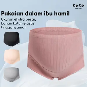 Celana Dalam Bumil Celana Dalam ibu hamil katun tipis pinggang tinggi berbentuk U CD 837