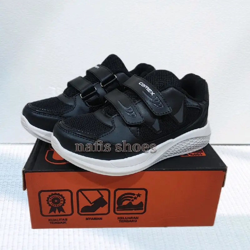 sepatu comex noris perekat sepatu sekolah paud tk sd size 28/36 0