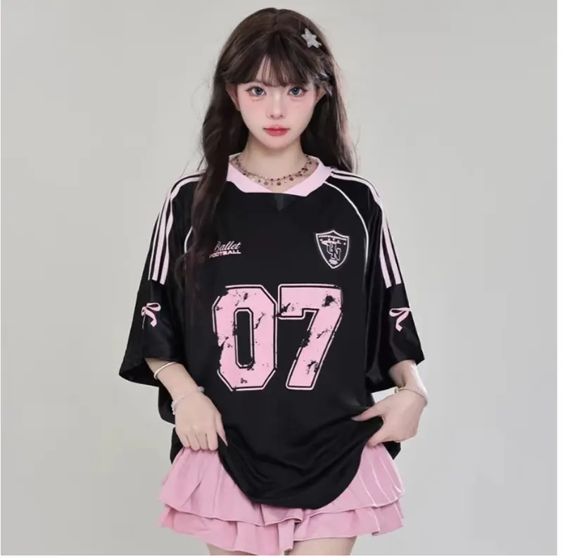 [SIZE XL ONLY] Atasan Wanita Pita Jersey Coquette 07 Nuritari - Bahan Adem Oversize - Baju, Polos Oblong 1