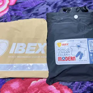 [PAKET HEMAT] JAS HUJAN PONCO CELANA modern DEWASA BAYAR 1 DAPAT 2 PCS ( ibex dan IBex ) warna random
