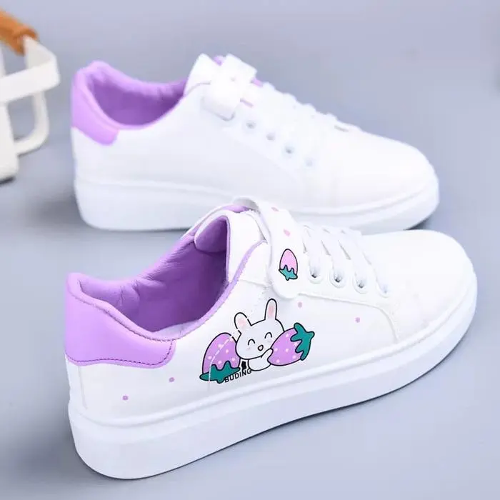 Sepatu Anak Perempuan Kelinci Kekinian Terbaru Elegan Lucu Model Sekolah SD - Fashion, Motif - pink, 26 | Hot Item