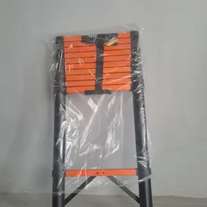 【Diskon 50%】REAIM Tangga aluminium teleskopik rumah tangga dalam berbagai ukuran 2.7m/3.9m/4.3m/5.1m Mudah dibawa dan menghemat ruang penyimpanan.Kapasitas bantalan 300kg kokoh dan tahan lama tidak ada karat aman dan praktis