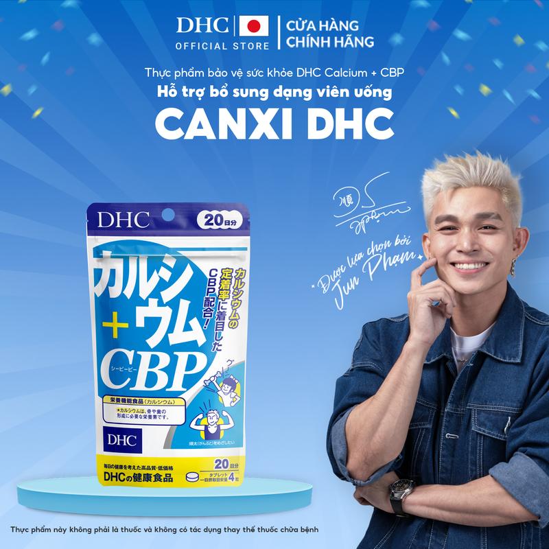 TPBVSK DHC Calcium +CBP dạng viên uống hỗ trợ bổ sung canxi - DHC Nhật Bản chính hãng - gói 20 Ngày và 60 Ngày - Calcium canxid3