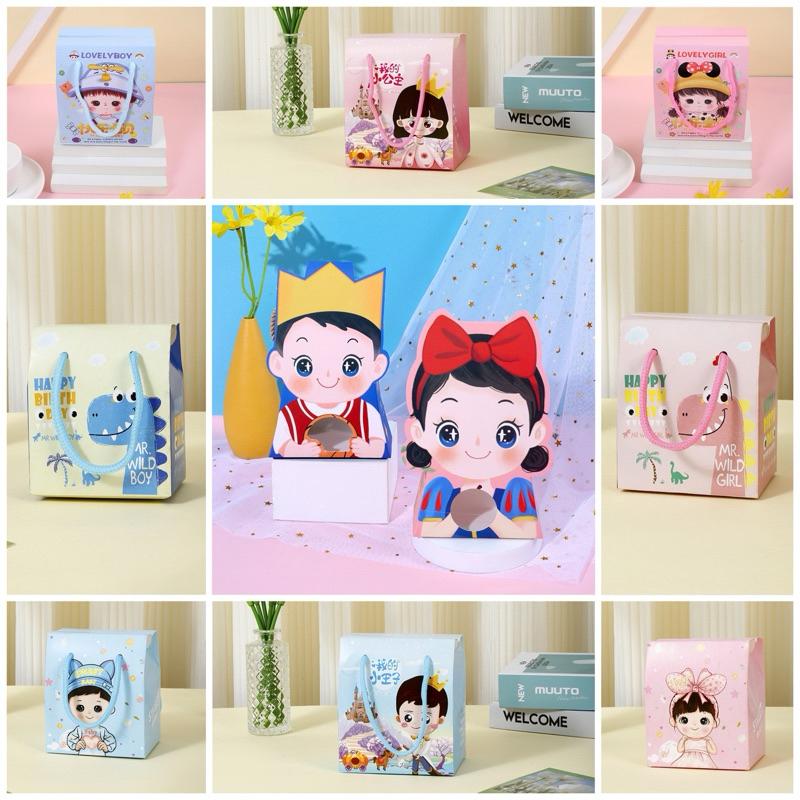 [3 PCS] GOODIE BAG ULTAH ANAK TAS PAPER BAG BINGKISAN ULANG TAHUN ANAK TAS SNACK JINJING KOTAK KADO PERLENGKAPAN BIRTHDAY TAS SOUVENIR HAMPERS ULTAH 0