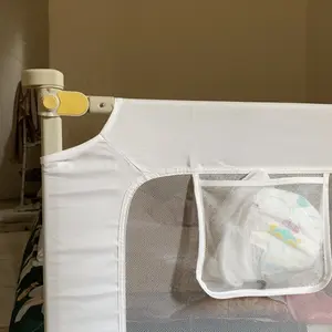 YUUMI Pagar Tempat Tidur Bayi, Tinggi Dapat Disesuaikan, Anti-Fall Liftable Baby Bed Guardrail, Baby Bed Rail, Children's Bed Guardrail, Safety Fence, Sizes 160/180/200, Children's Bed Guardrail Bedrail Kasur