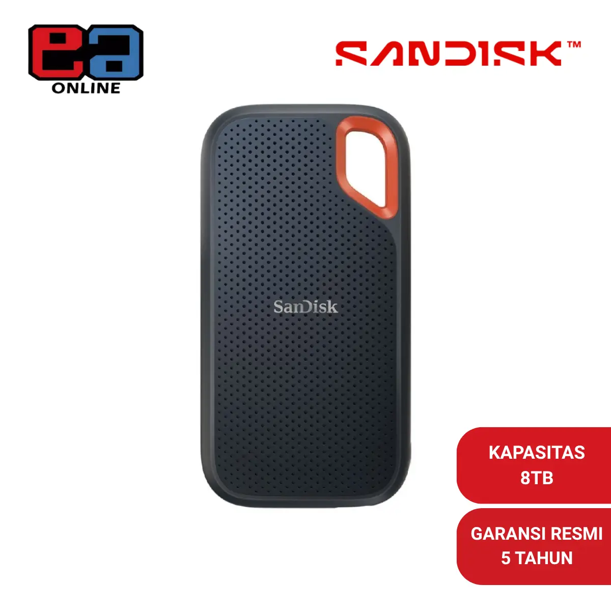 SanDisk Extreme Portable SSD E61 8TB Type-C USB 3.2 (Up to 1050MBps) - Free Premium Case