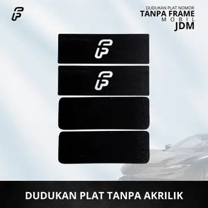 NEW | JDM Premium Frame Plat Dudukan Plat Mobil License Holder (Clean Look) Baut Car Microfiber