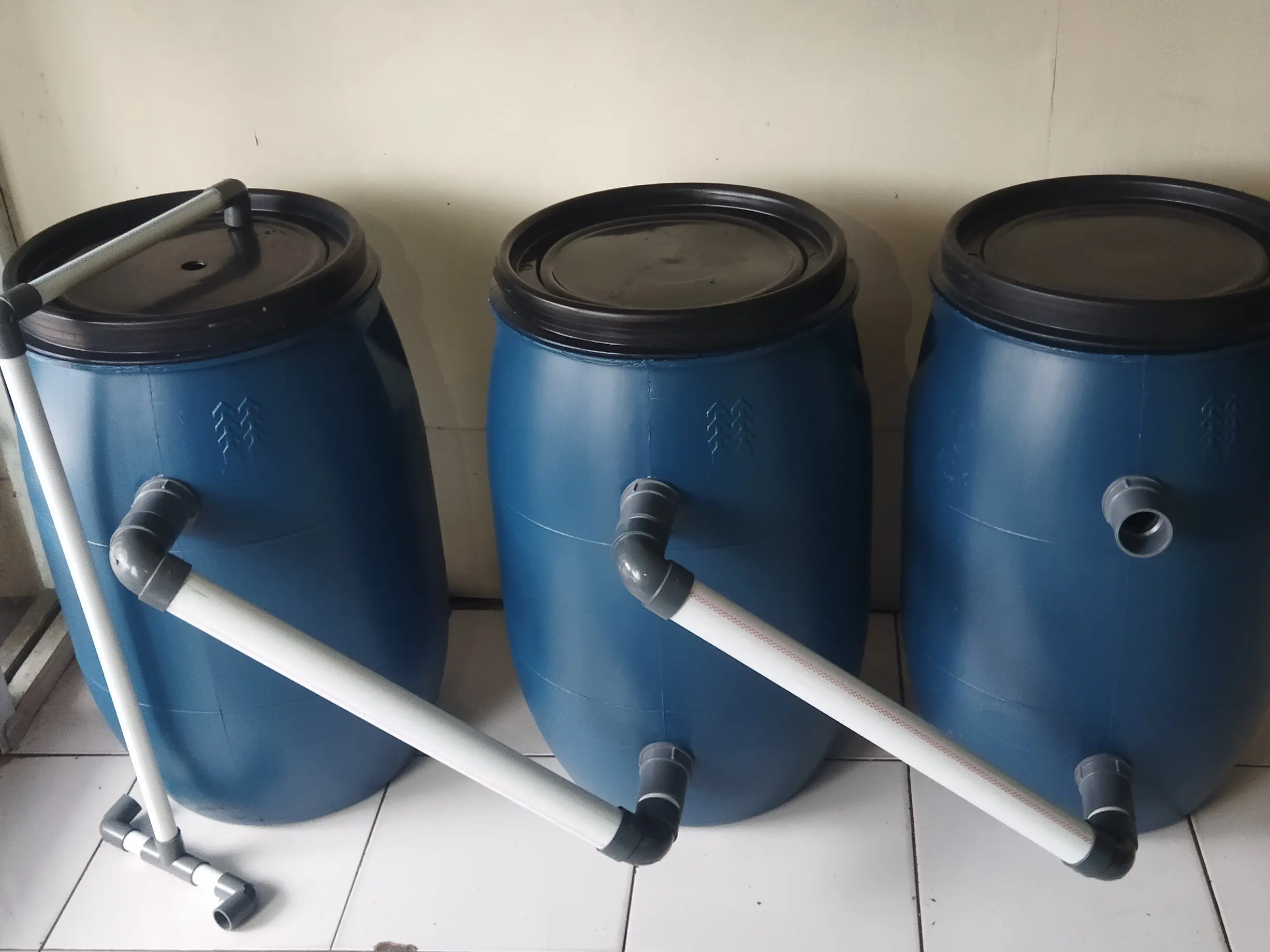 3 tong filter kolam ikan koi uk 60 Liter