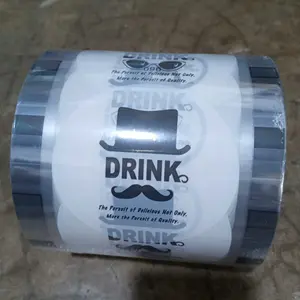 Kangaroo Packaging Plastik Roll LID Cup Sealer Press isi 1200 Tutup Segel Gelas Minum Tutup Minuman Seal Cup Polos Tutup Minuman Vacuum Variasi Motif