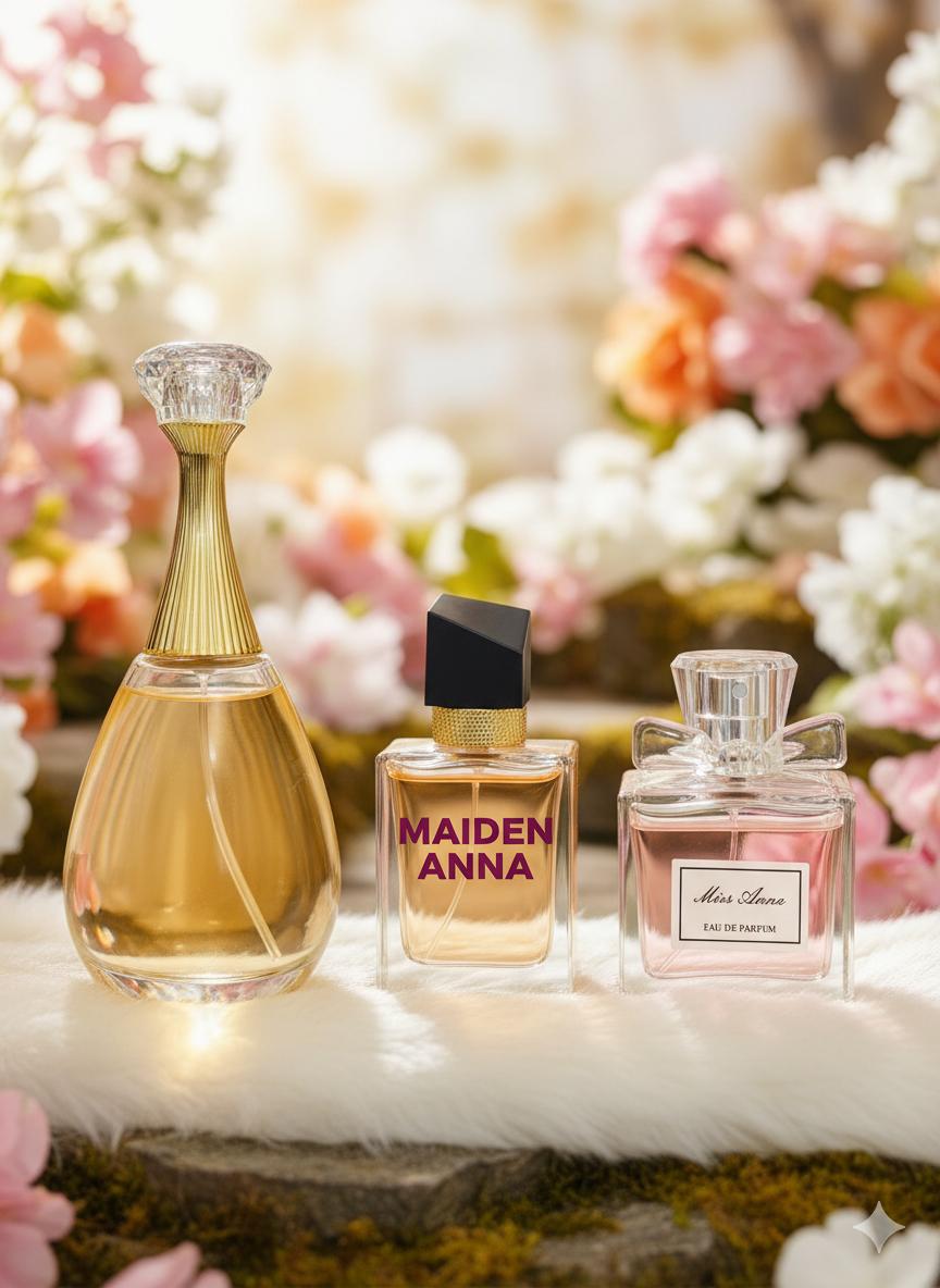 (SPESIAL DI LIVE AJA DAPAT 3) Maiden Anna Parfum Wanita Mewah Tahan Lama Aroma Elegan & Mewah dapat Jedor 90 ML+Yeslong 30 ML+ Diong 50 ML