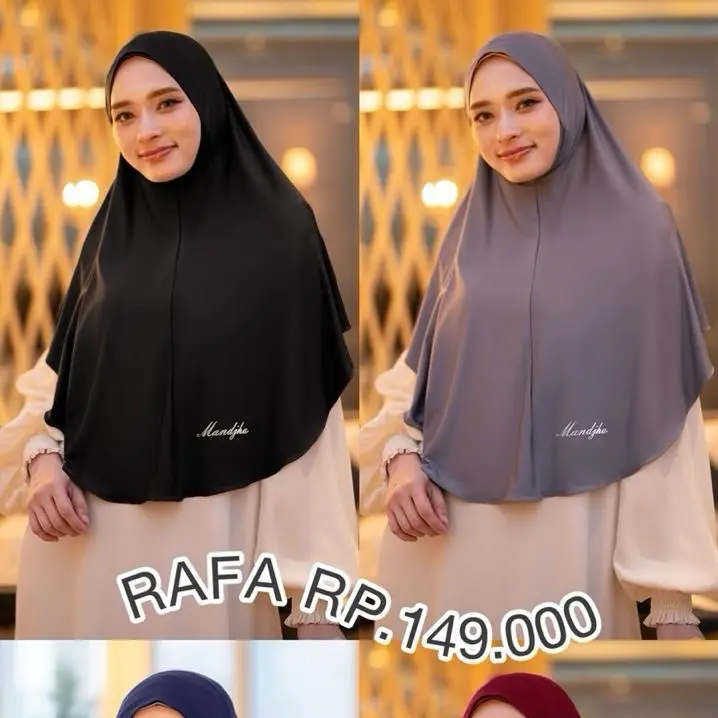 MANDJHA Hijab Rafa Series Bergo Instan By IVAN GUNAWAN-(ORIGINAL) 0