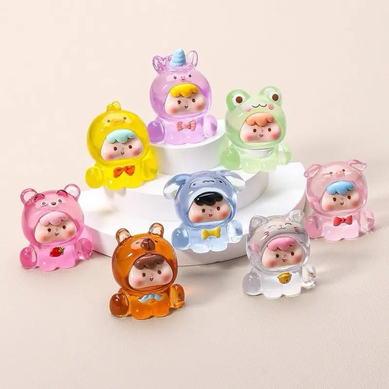 Động vat dạ quang mua ve 1 set 8 be